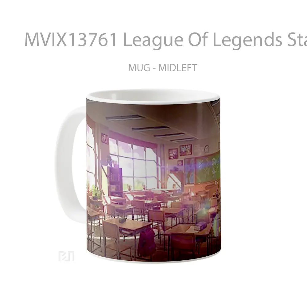 Mug League Of Legends Star Guardian Classroom Cangkir Gamer - All-side / Desain