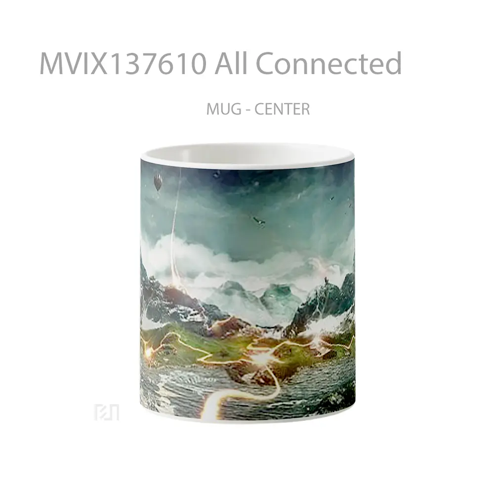 Mug All Connected Gelas Keramik Unik
