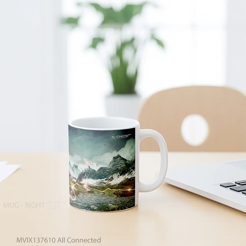 Mug All Connected Gelas Keramik Unik - All-side / Desain