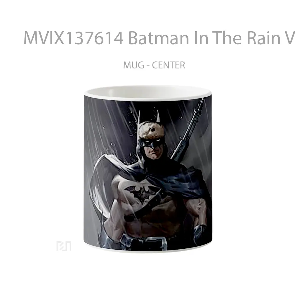 Mug Keramik Premium SNI - Mug Batman In The Rain V1 Gelas Superhero