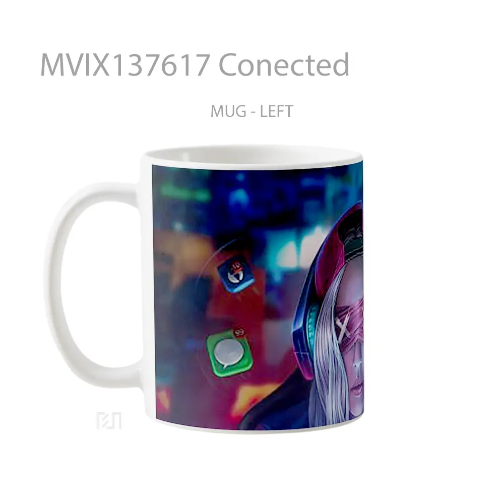 Mug Conected Gelas Keramik Unik - All-side / Desain