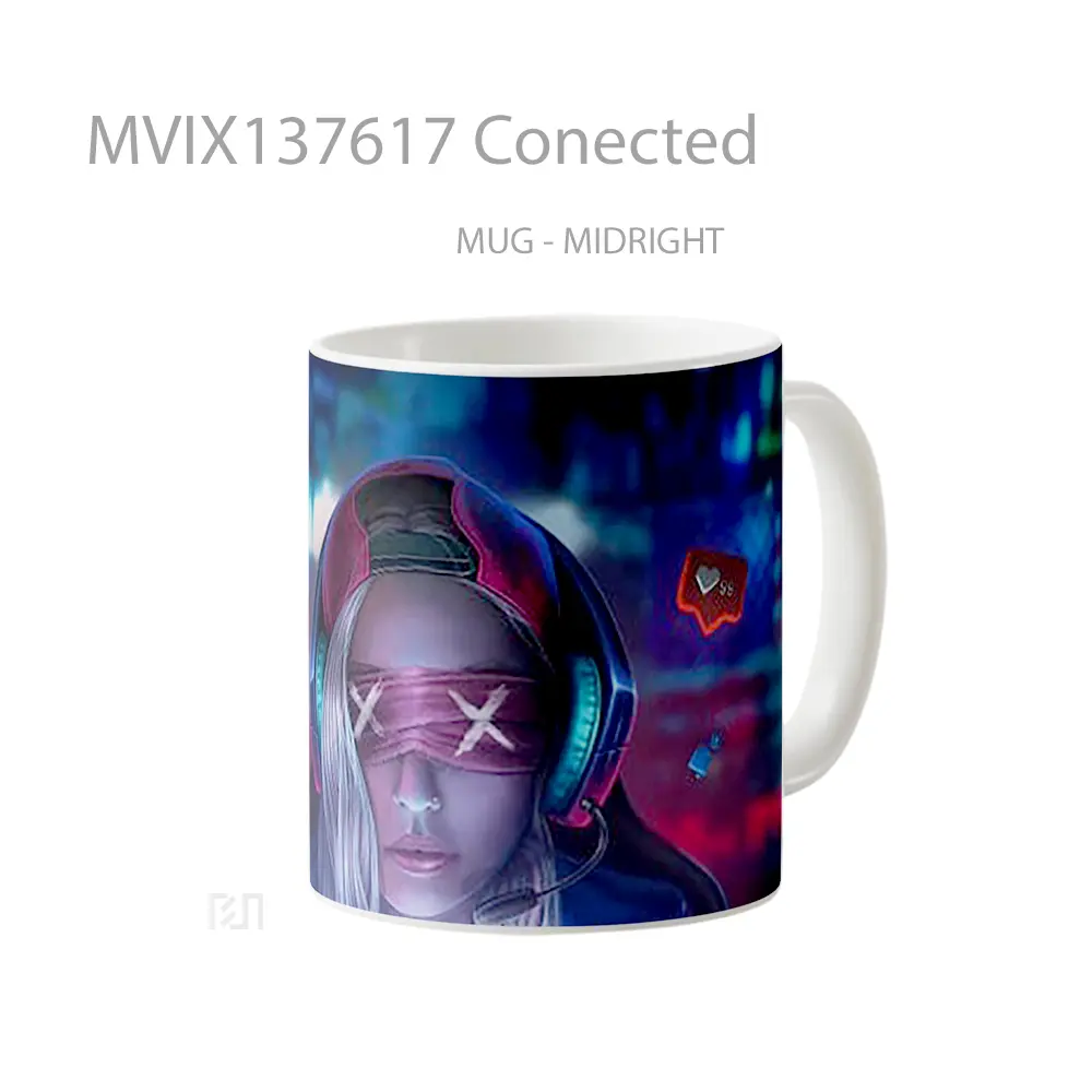 Mug Conected Gelas Keramik Unik - All-side / Desain