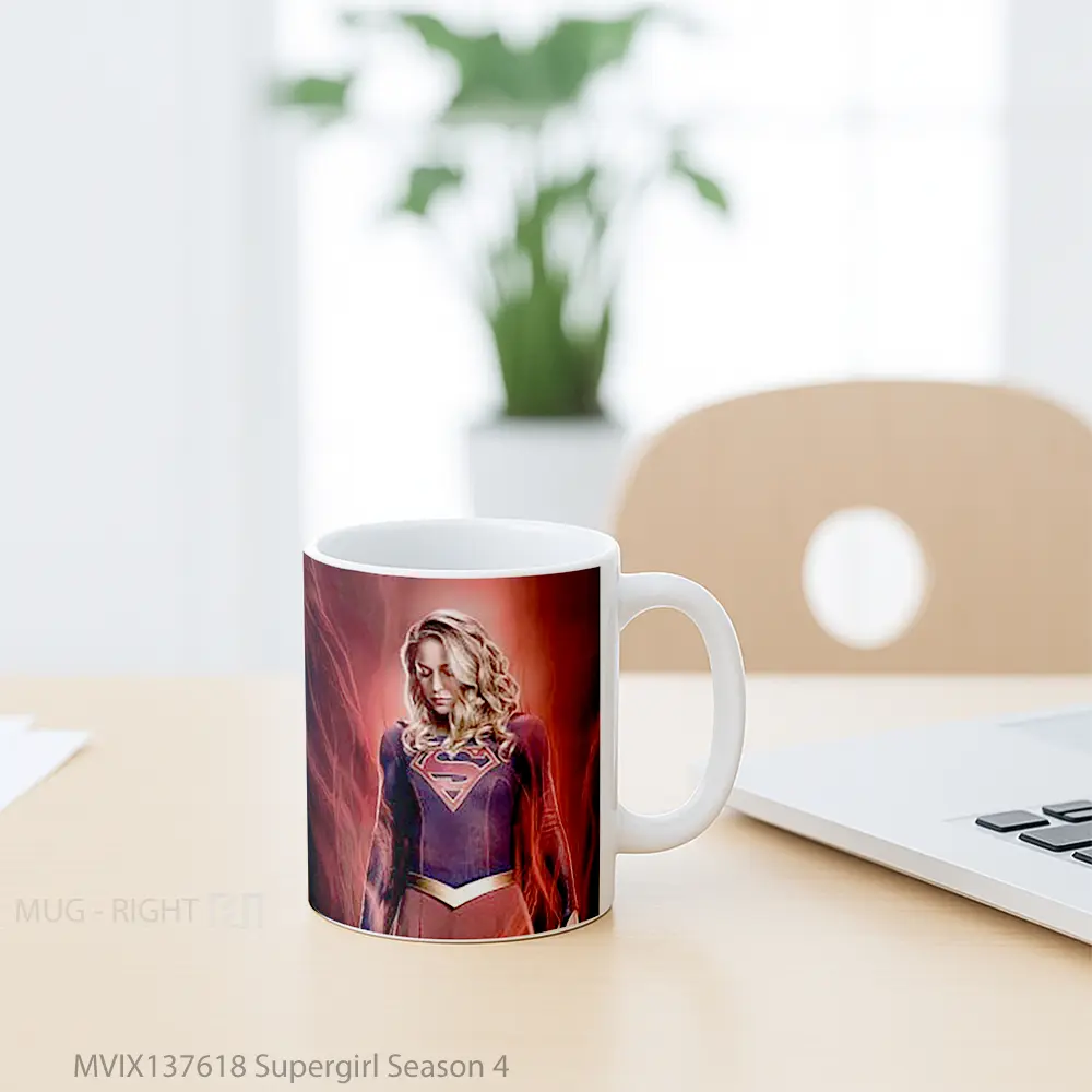 Mug Supergirl Season 4 Gelas Keramik Unik - All-side / Desain