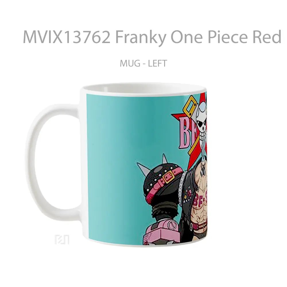 Mug Franky One Piece Red Cangkir Anime - All-side / Desain