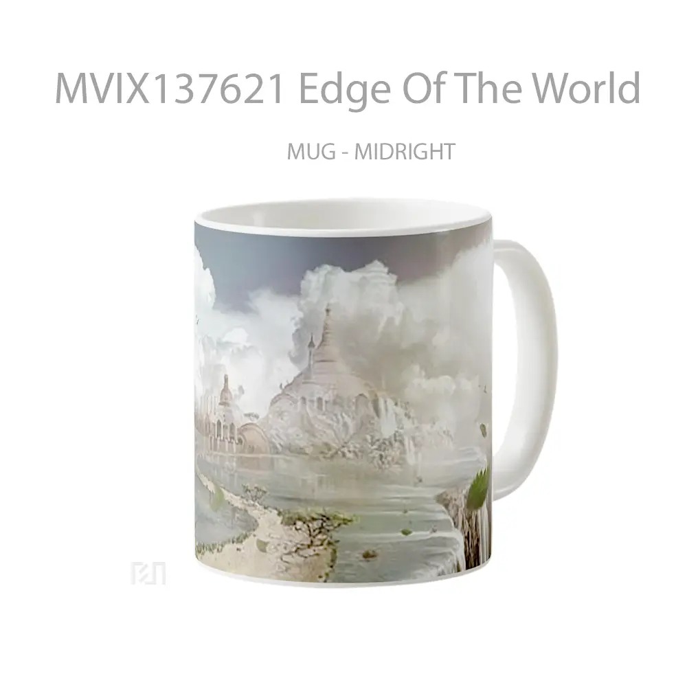 Mug Edge Of The World Gelas Keramik Unik - All-side / Desain