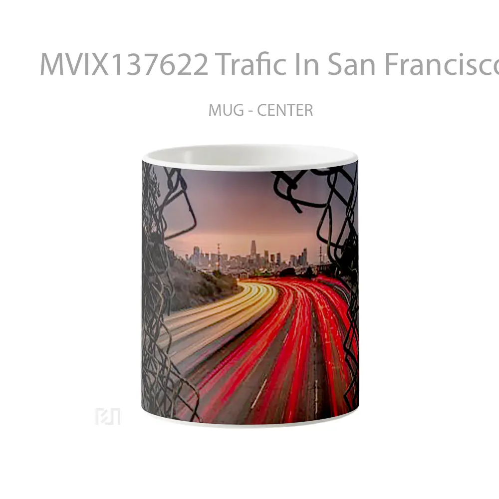 Mug Trafic In San Francisco Gelas Keramik Unik