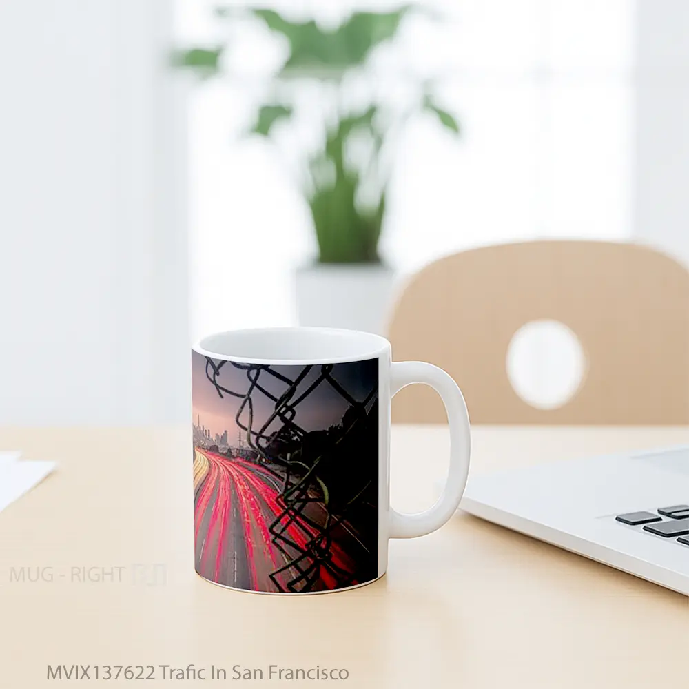 Mug Trafic In San Francisco Gelas Keramik Unik - All-side / Desain