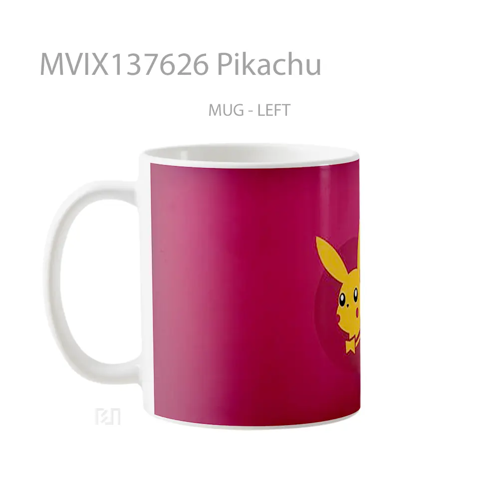 Mug Pikachu Gelas Keramik Unik - All-side / Desain