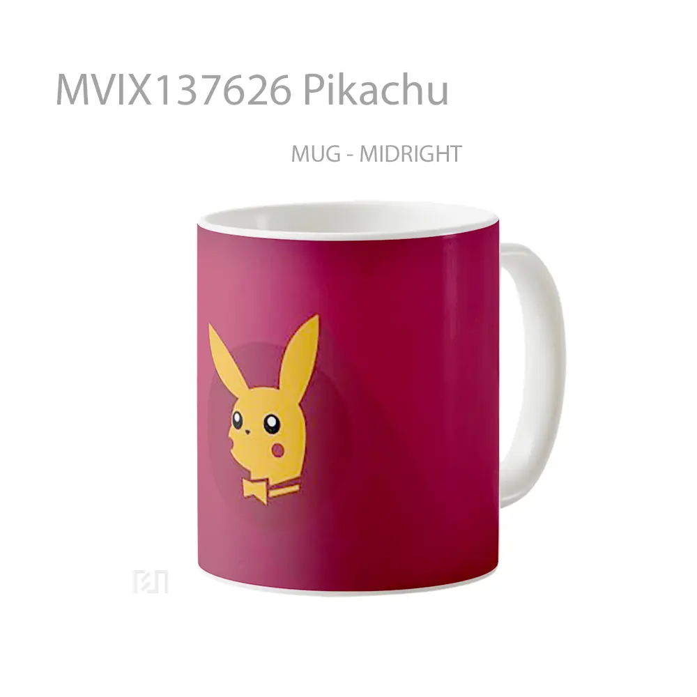 Mug Pikachu Gelas Keramik Unik - All-side / Desain