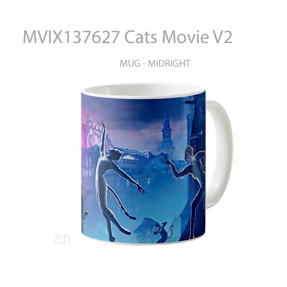 Mug Cats Movie V2 Gelas Hewan Lucu - All-side / Desain
