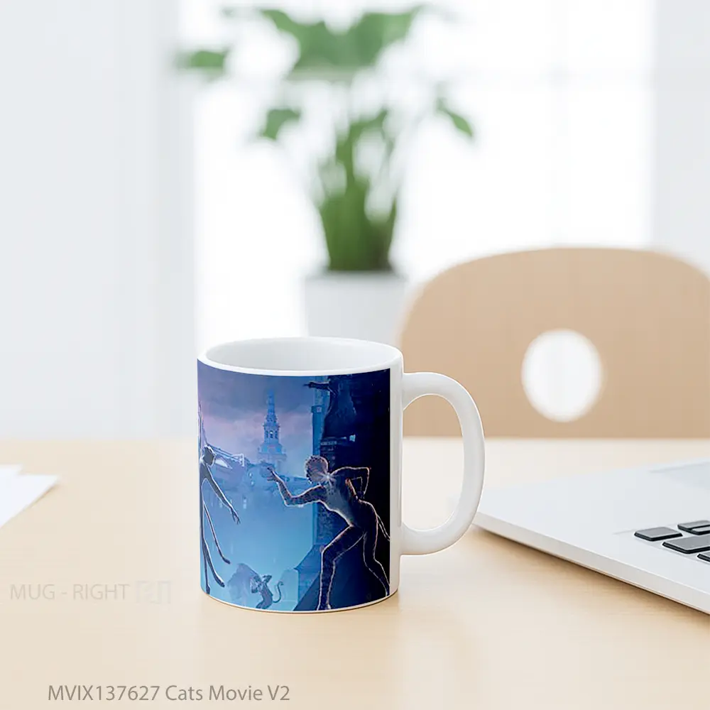 Mug Cats Movie V2 Gelas Hewan Lucu - All-side / Desain