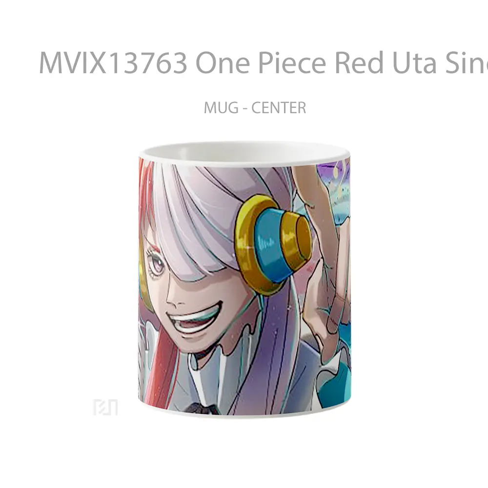 Mug One Piece Red Uta Singing Cangkir Anime