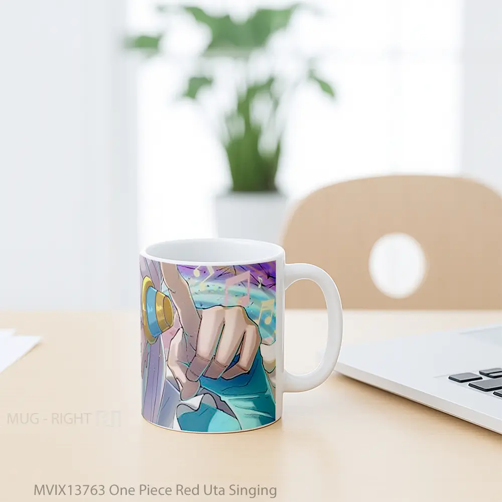 Mug One Piece Red Uta Singing Cangkir Anime - All-side / Desain