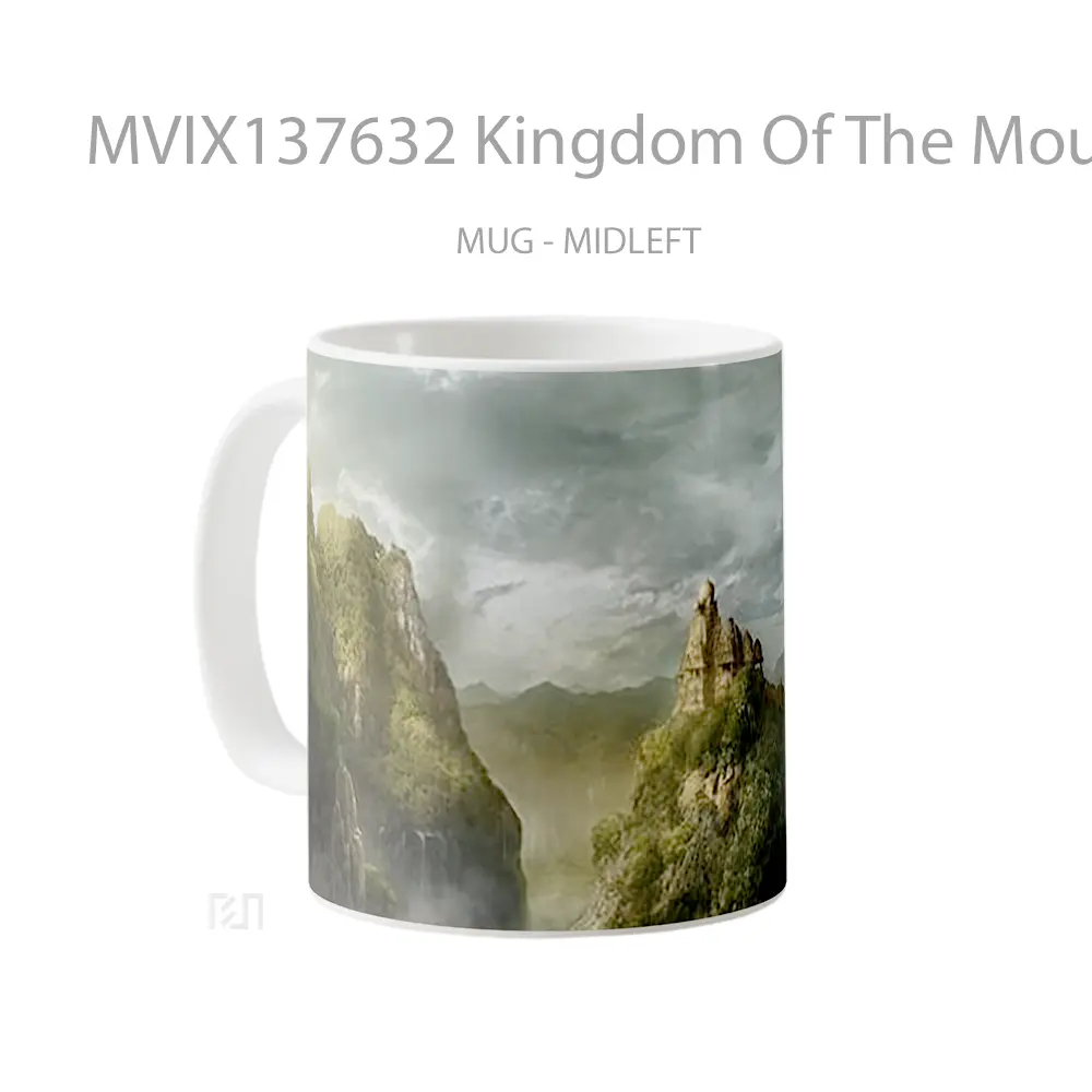 Mug Kingdom Of The Mountain Gelas Pemandangan Alam - All-side / Desain