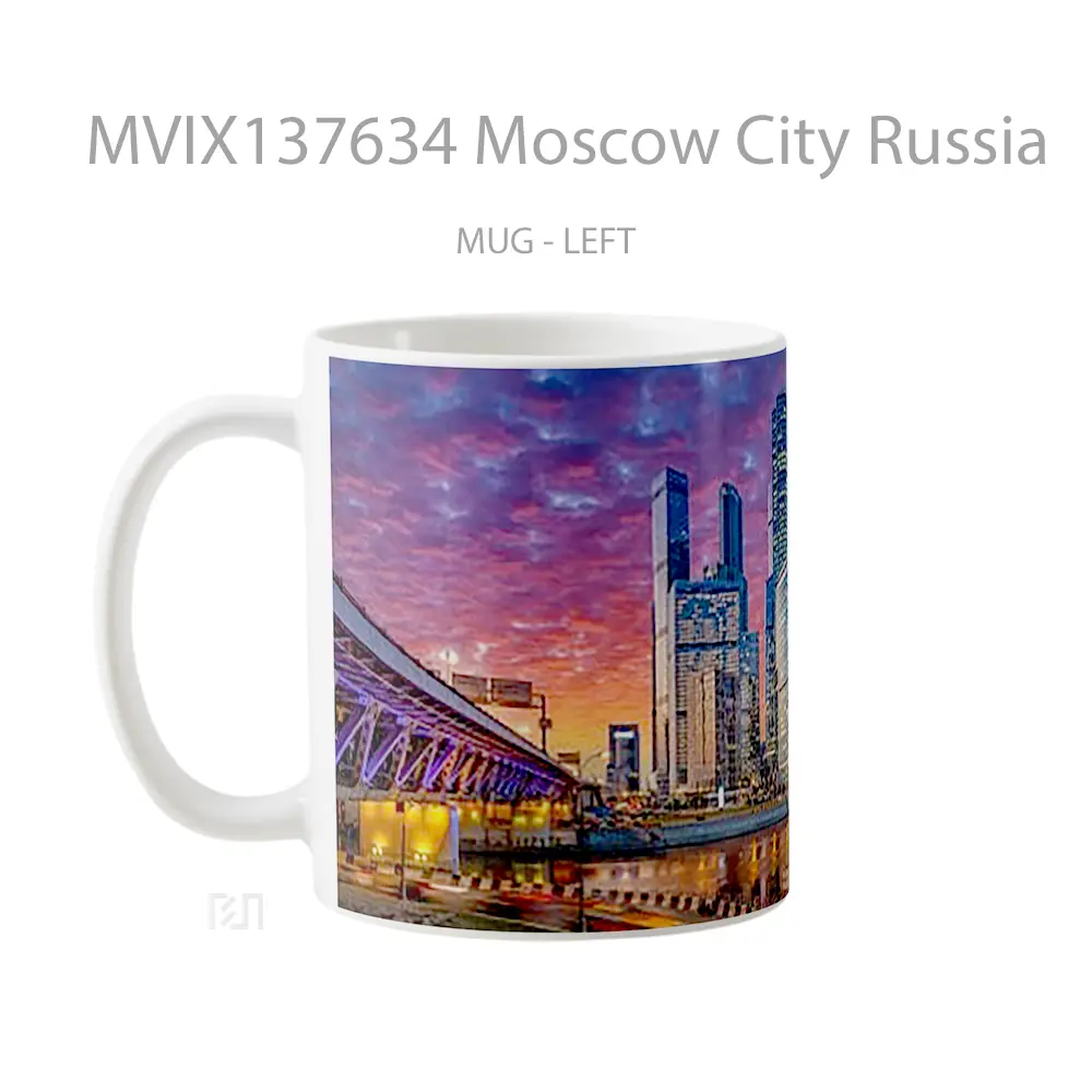 Mug Moscow City Russia Gelas Keramik Unik - All-side / Desain
