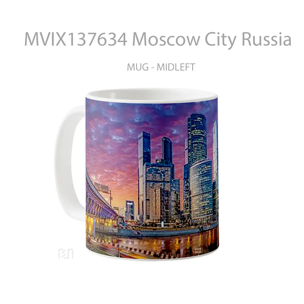 Mug Moscow City Russia Gelas Keramik Unik - All-side / Desain