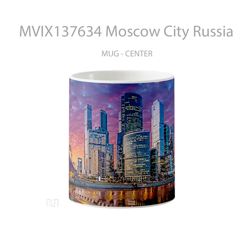 Mug Moscow City Russia Gelas Keramik Unik