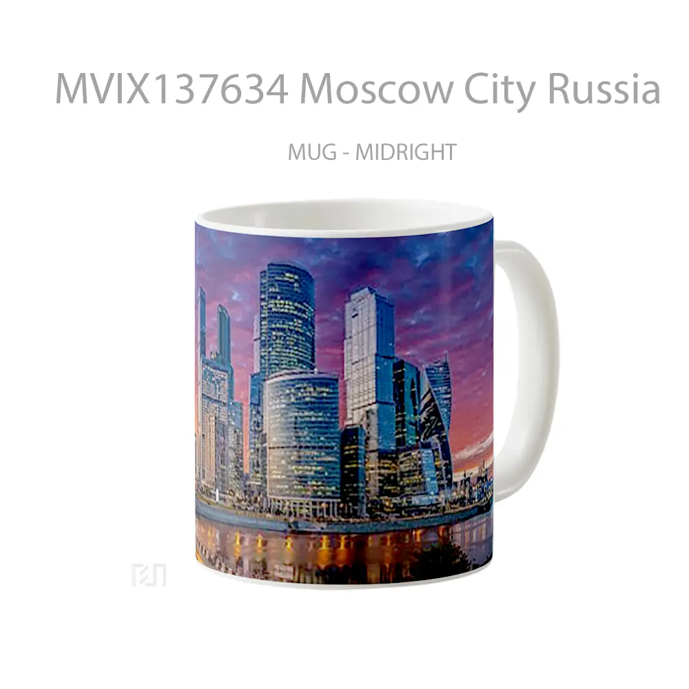 Mug Moscow City Russia Gelas Keramik Unik - All-side / Desain
