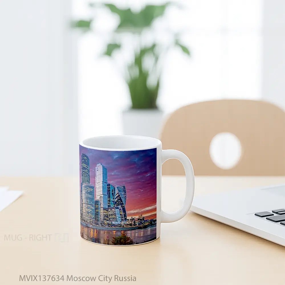 Mug Moscow City Russia Gelas Keramik Unik - All-side / Desain