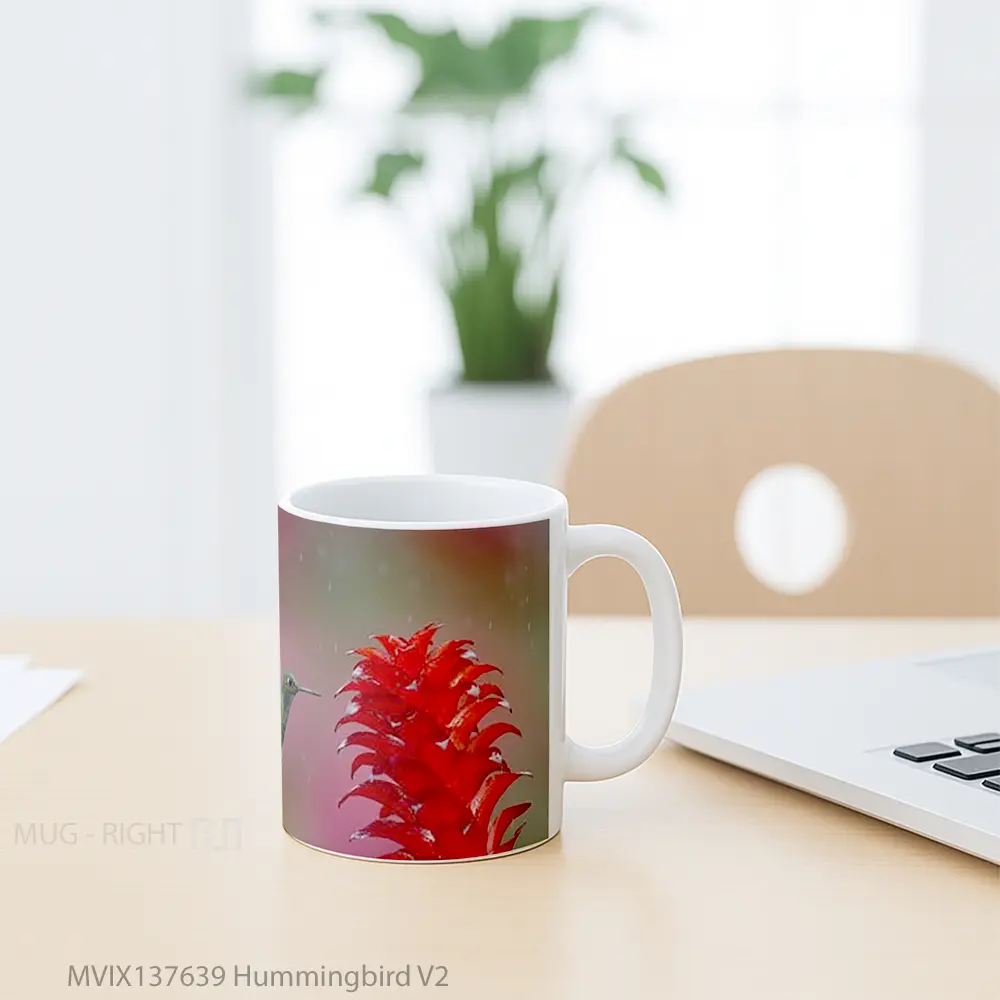Mug Hummingbird V2 Gelas Keramik Unik - All-side / Desain