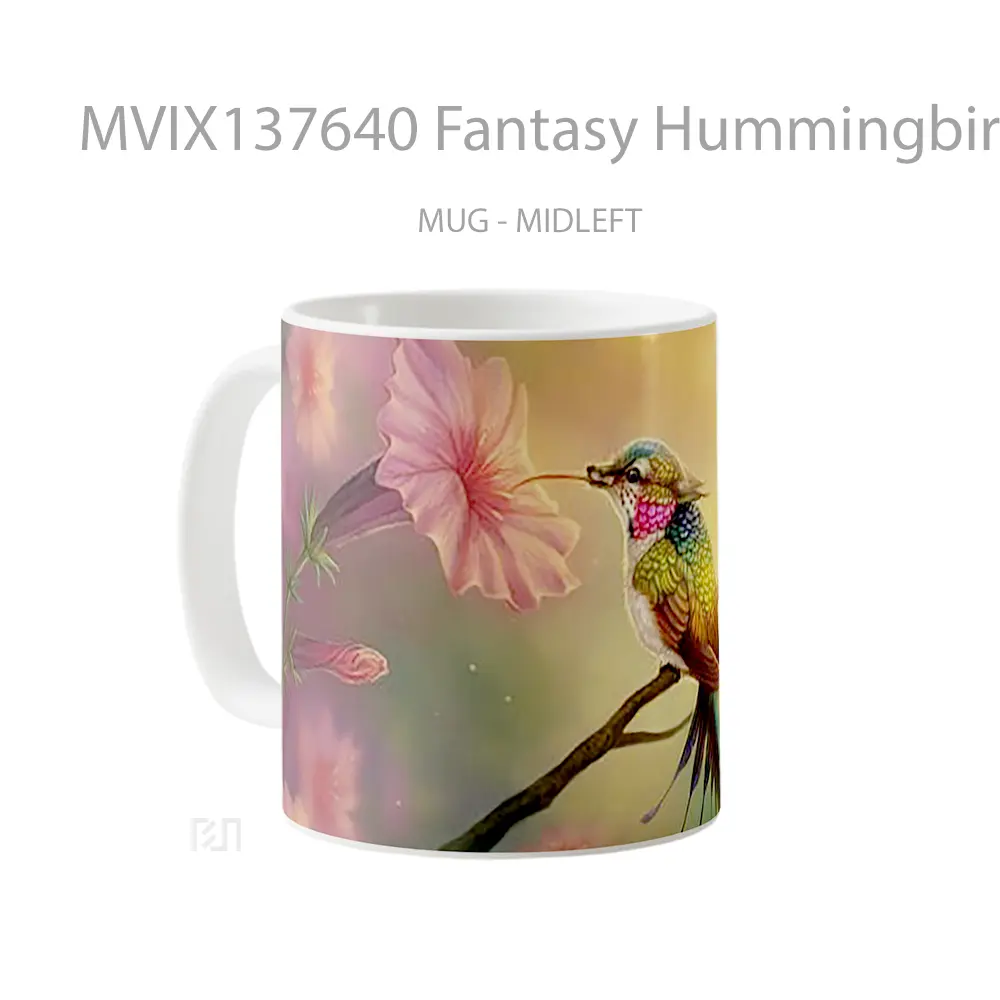 Mug Fantasy Hummingbird Gelas Fantasi - All-side / Desain