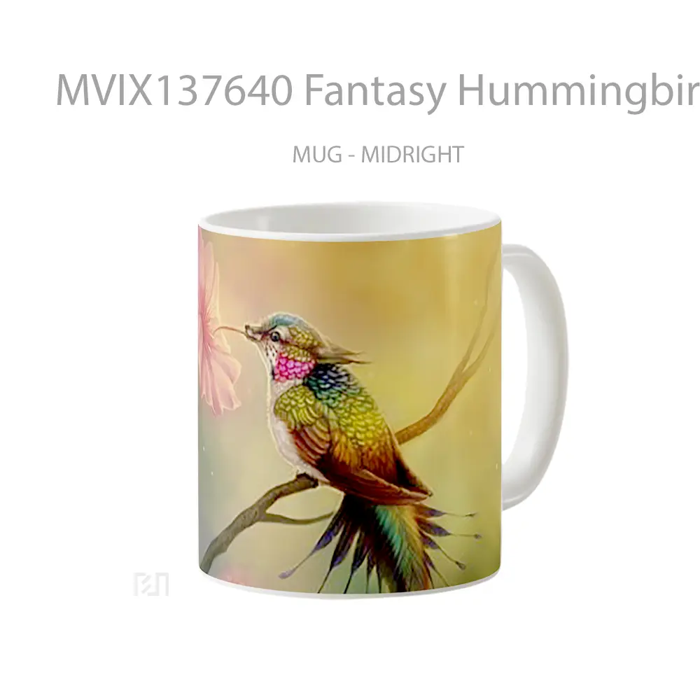 Mug Fantasy Hummingbird Gelas Fantasi - All-side / Desain