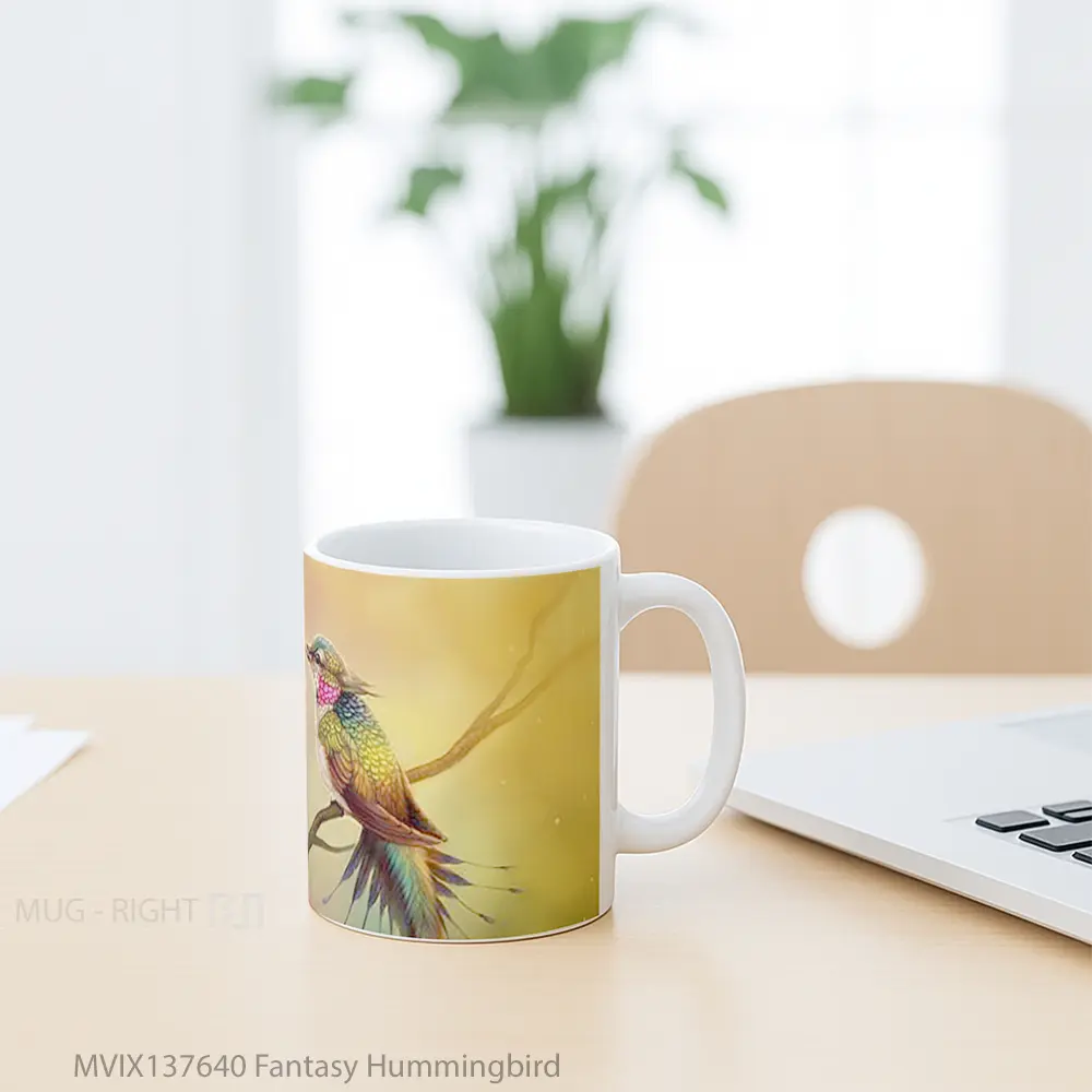 Mug Fantasy Hummingbird Gelas Fantasi - All-side / Desain