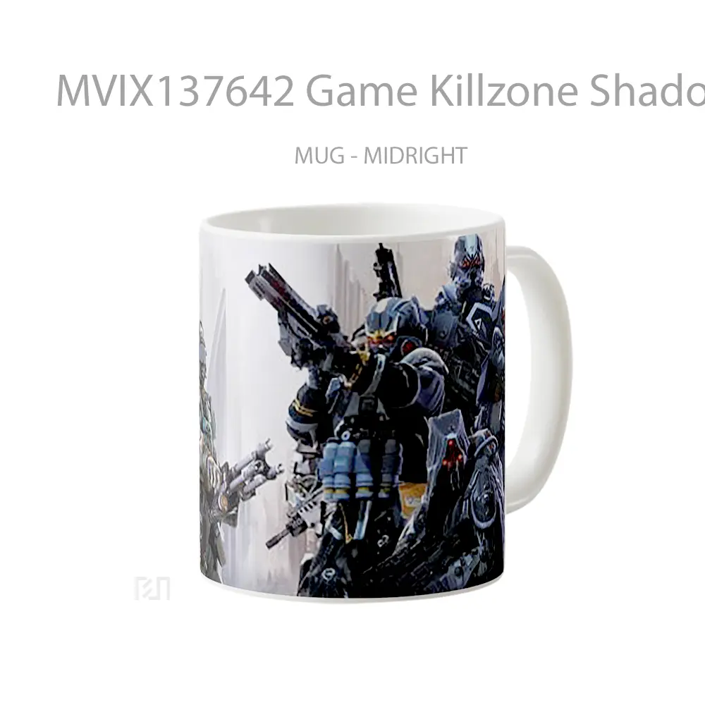 Mug Game Killzone Shadow Fall V2 Cangkir Gamer - All-side / Desain