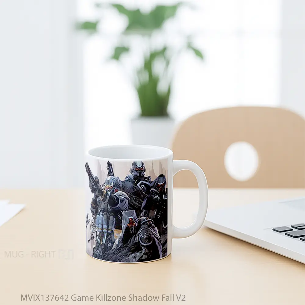 Mug Game Killzone Shadow Fall V2 Cangkir Gamer - All-side / Desain