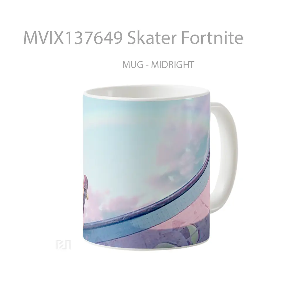 Mug Skater Fortnite Cangkir Gamer - All-side / Desain