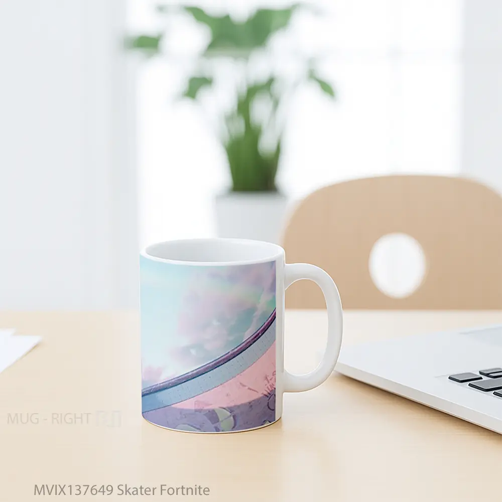 Mug Skater Fortnite Cangkir Gamer - All-side / Desain