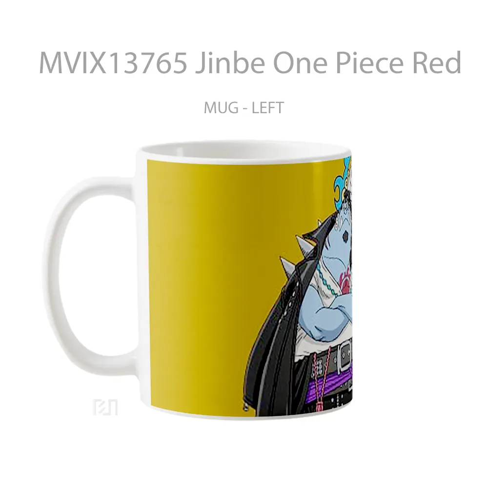 Mug Jinbe One Piece Red Cangkir Anime - All-side / Desain
