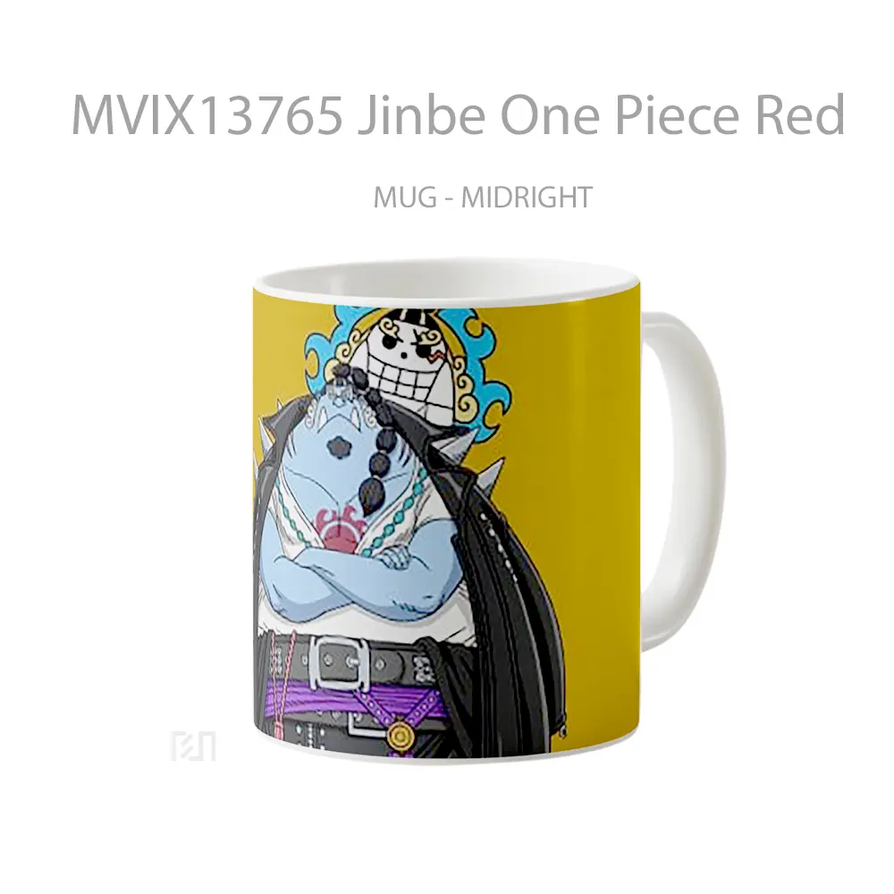 Mug Jinbe One Piece Red Cangkir Anime - All-side / Desain