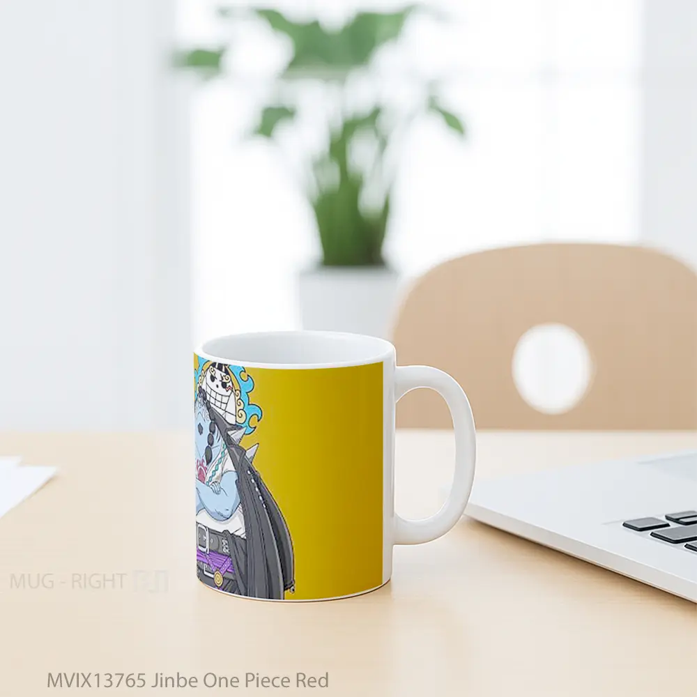 Mug Jinbe One Piece Red Cangkir Anime - All-side / Desain