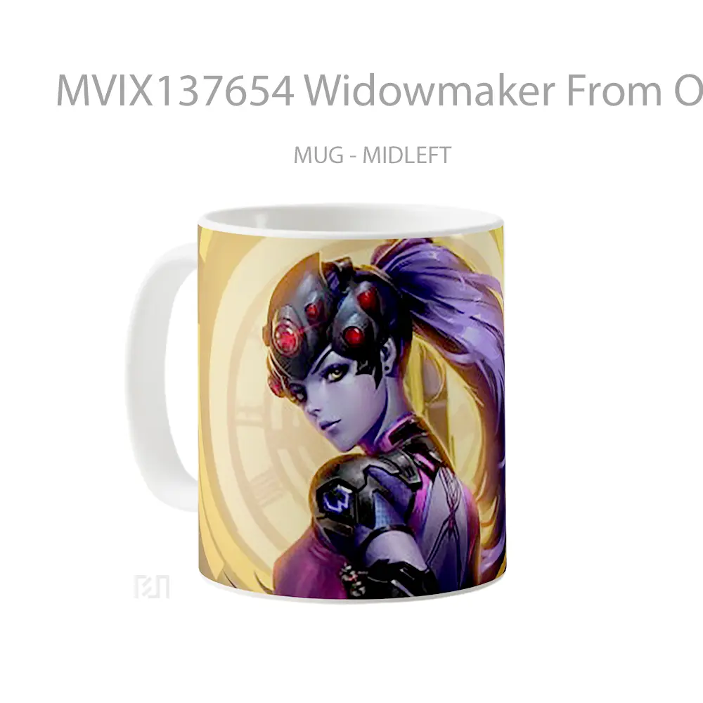 Mug Widowmaker From Overwatch Cangkir Gamer - All-side / Desain