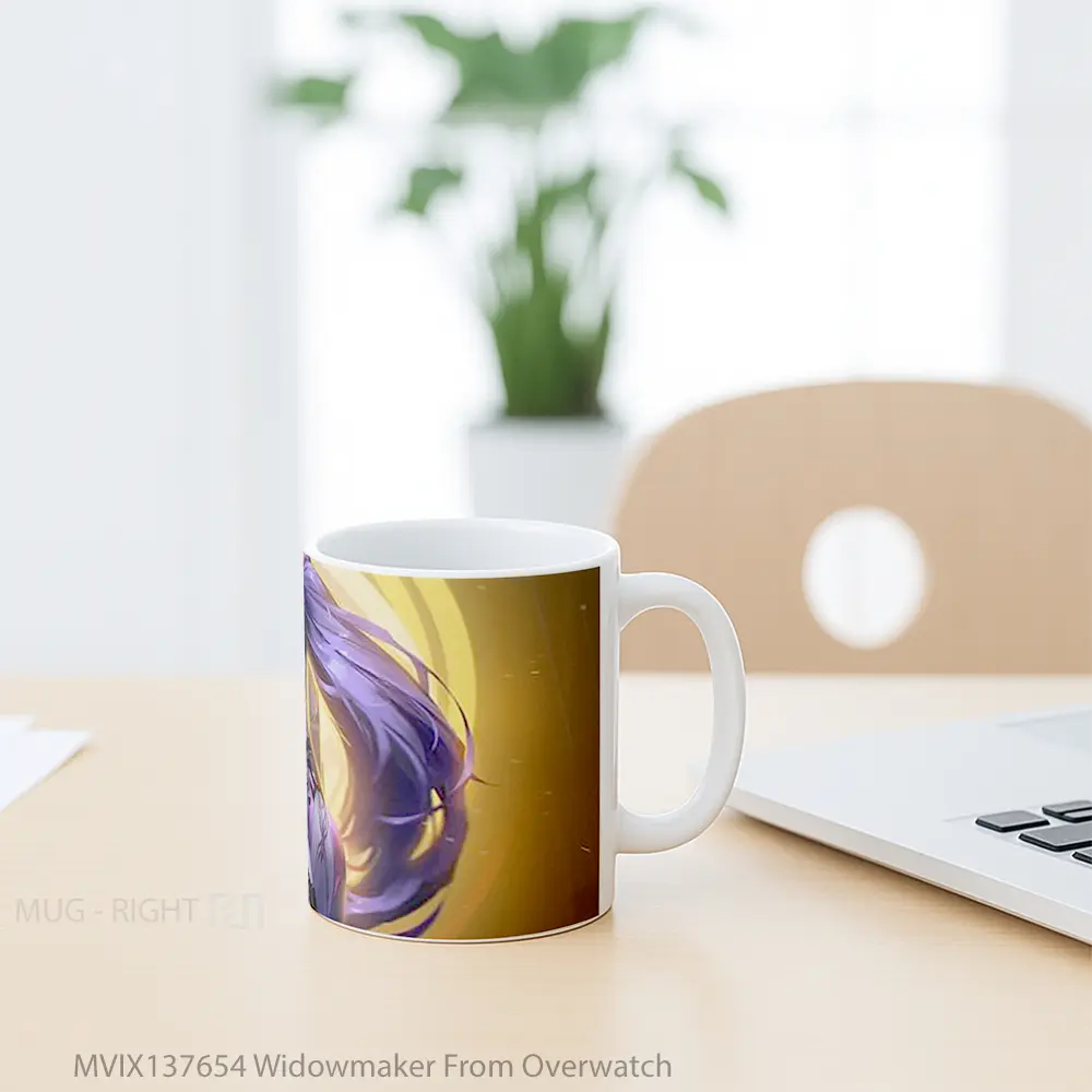 Mug Widowmaker From Overwatch Cangkir Gamer - All-side / Desain