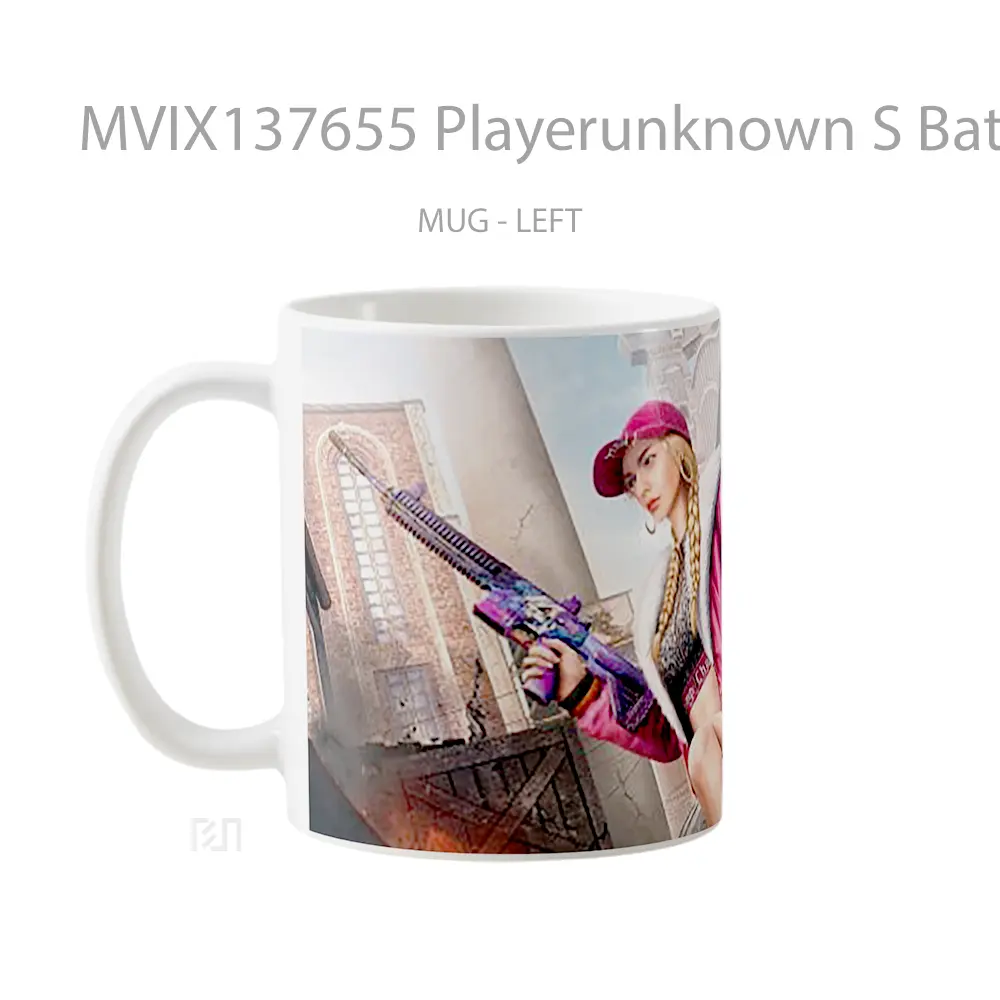 Mug Playerunknown S Battlegrounds V11 Gelas Keramik Unik - All-side / Desain