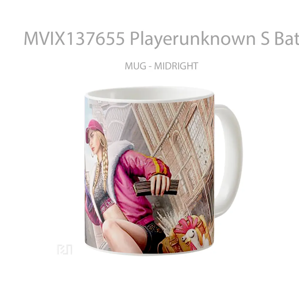 Mug Playerunknown S Battlegrounds V11 Gelas Keramik Unik - All-side / Desain