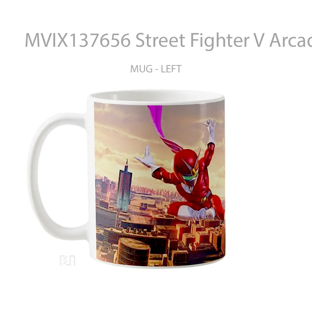 Mug Street Fighter V Arcade Edition Cangkir Gamer - All-side / Desain