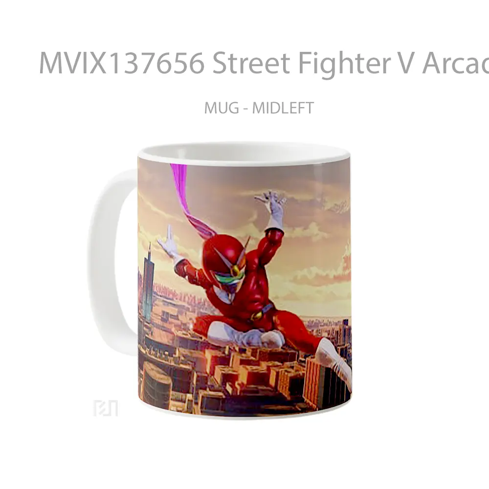 Mug Street Fighter V Arcade Edition Cangkir Gamer - All-side / Desain