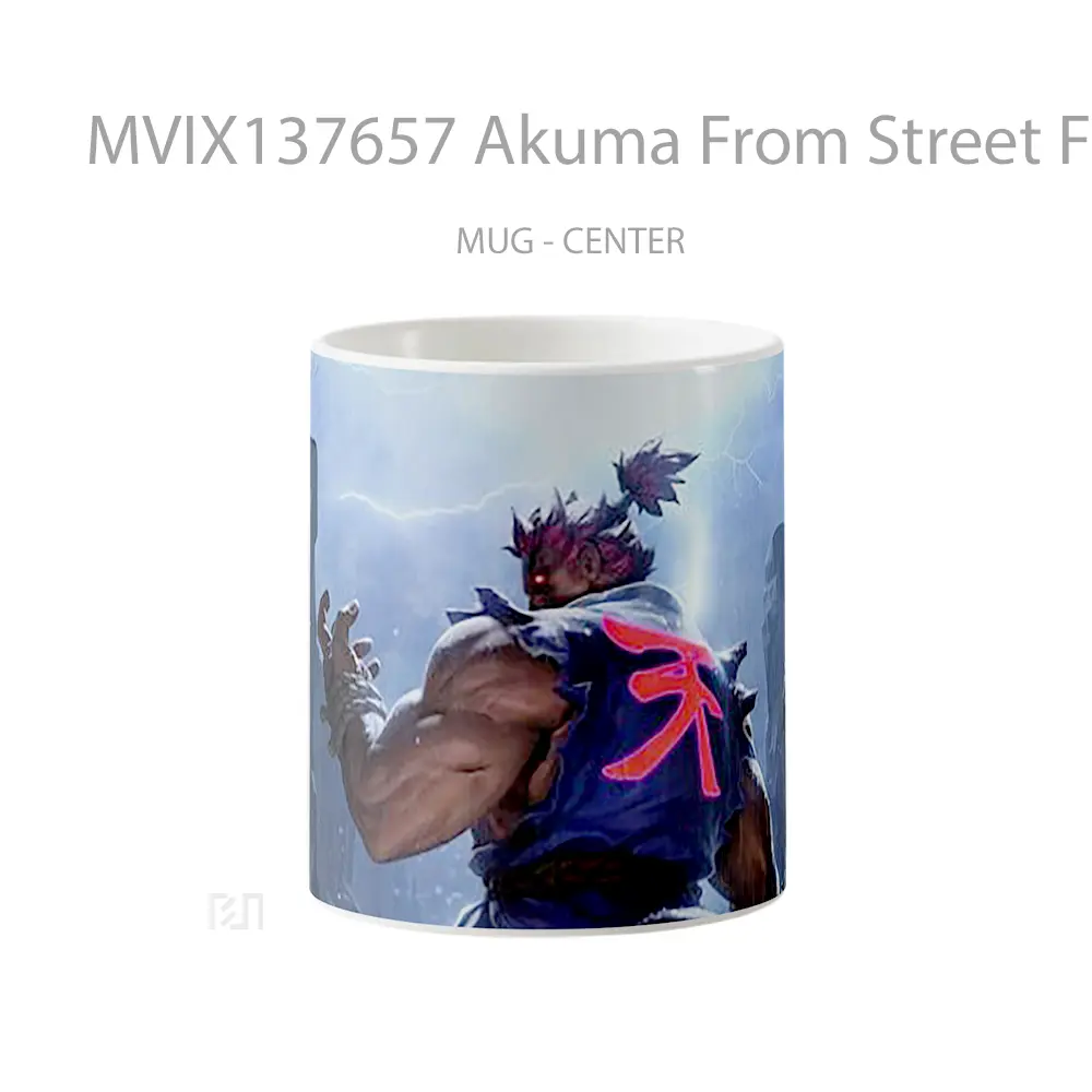 Mug Akuma From Street Fighter V2 Cangkir Gamer