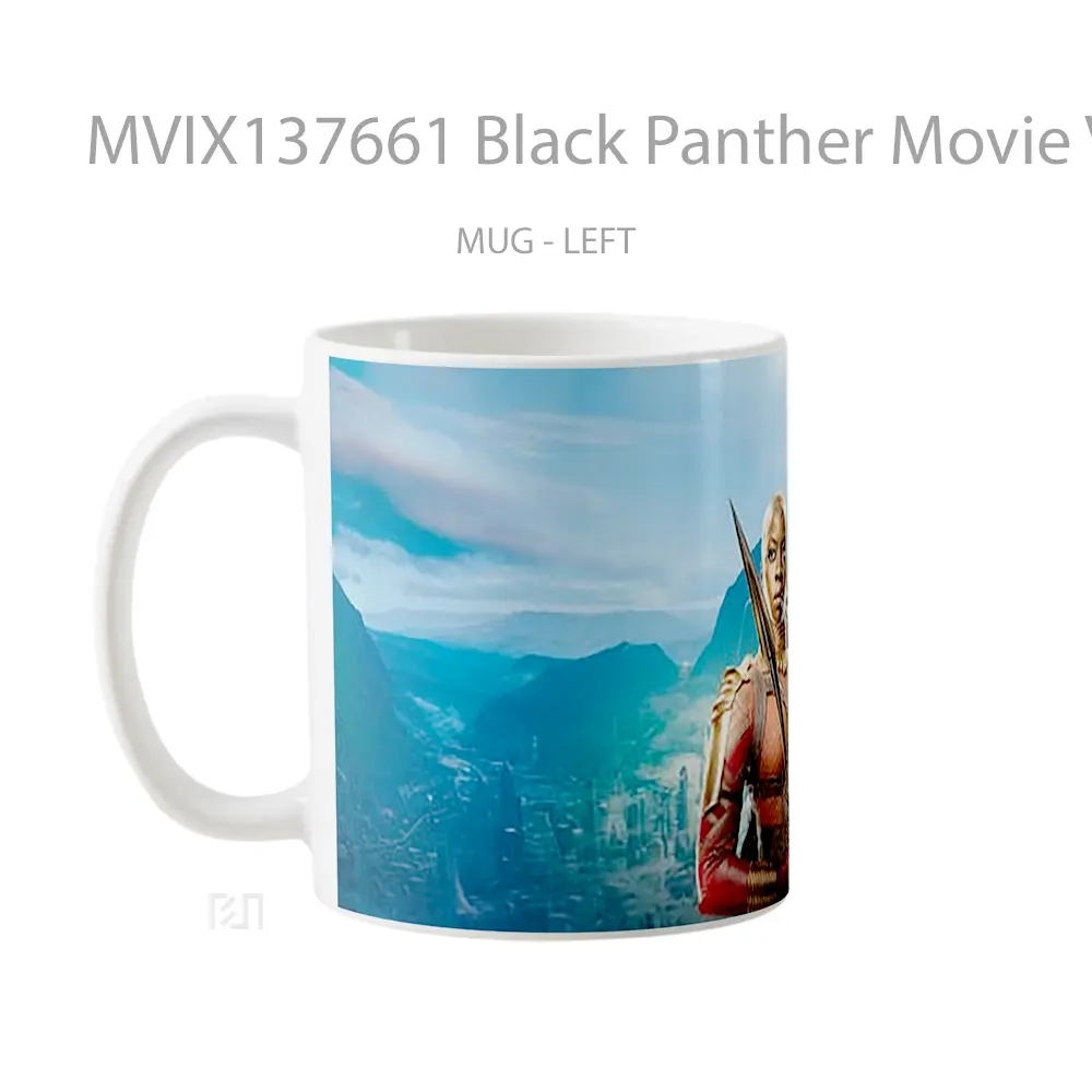Mug Black Panther Movie V2 Gelas Superhero - All-side / Desain