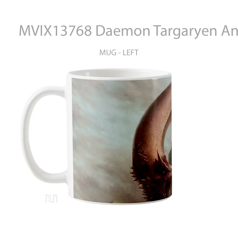 Mug Daemon Targaryen And Caraxes Gelas Keramik Unik - All-side / Desain