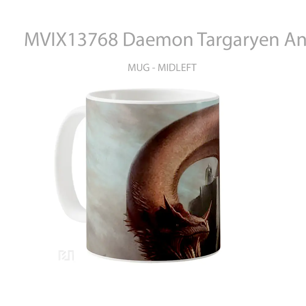 Mug Daemon Targaryen And Caraxes Gelas Keramik Unik - All-side / Desain