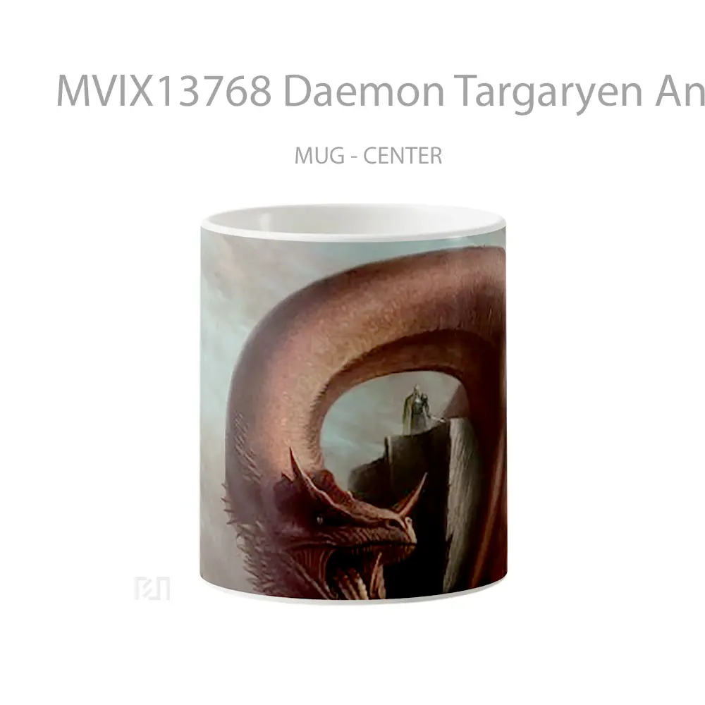 Mug Daemon Targaryen And Caraxes Gelas Keramik Unik