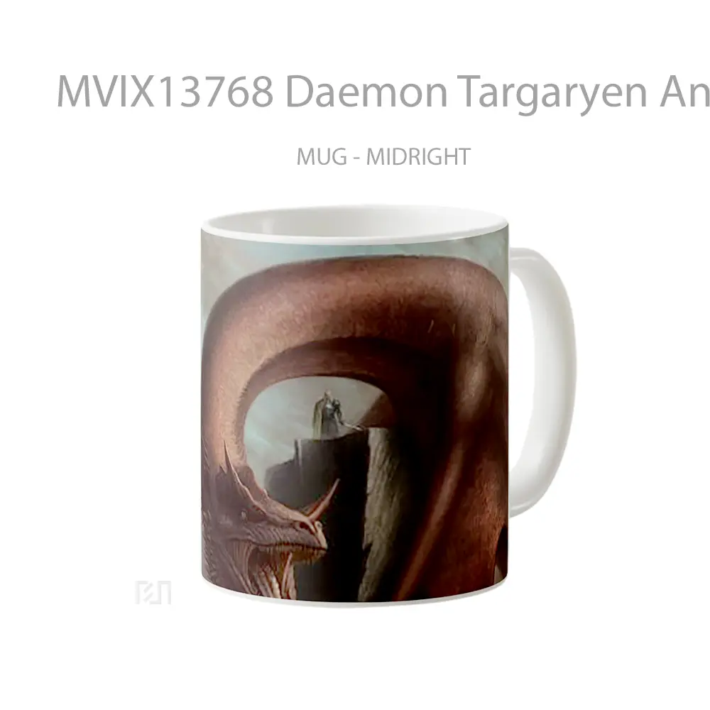 Mug Daemon Targaryen And Caraxes Gelas Keramik Unik - All-side / Desain