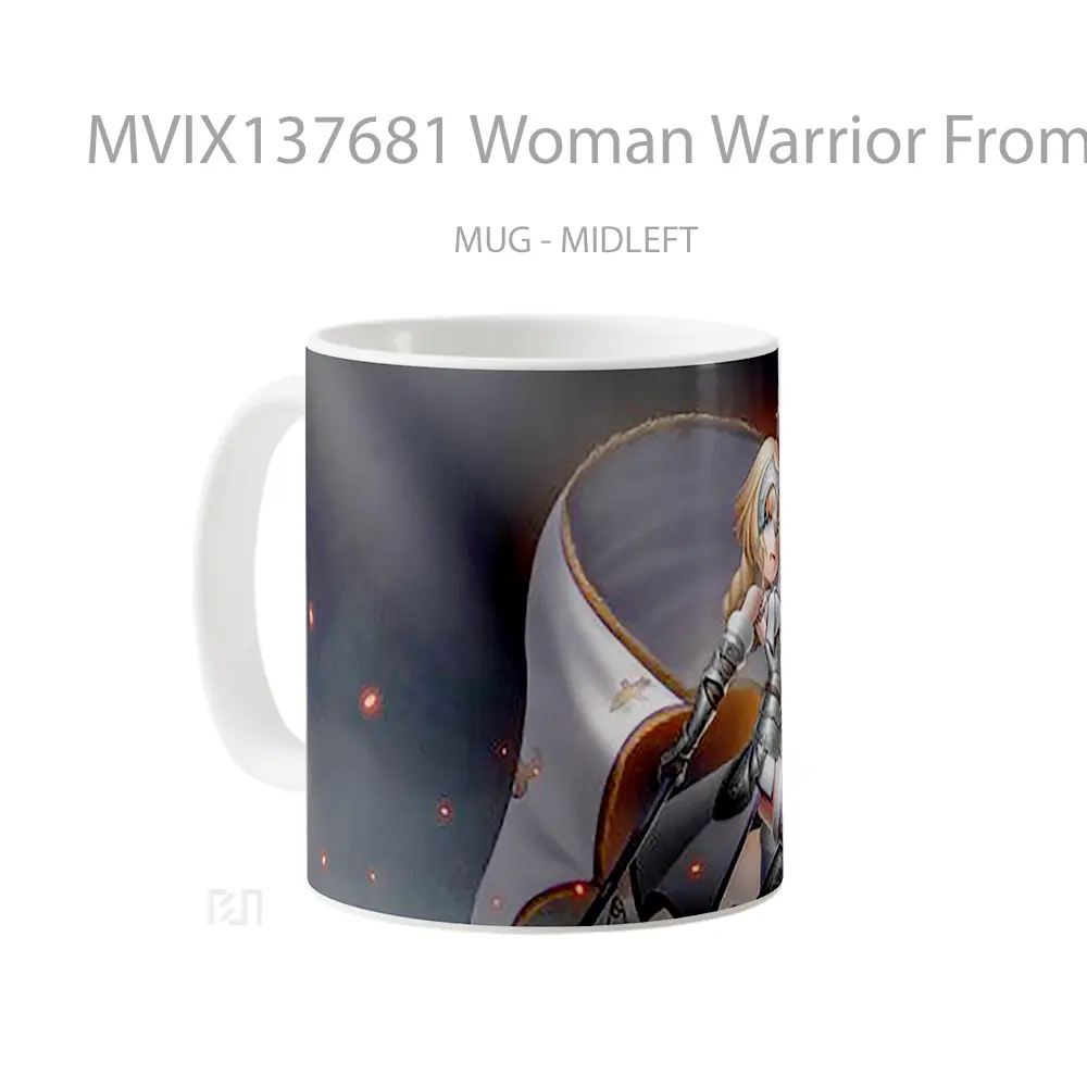Mug Woman Warrior From Fate Grand Order Gelas Keramik Unik - All-side / Desain