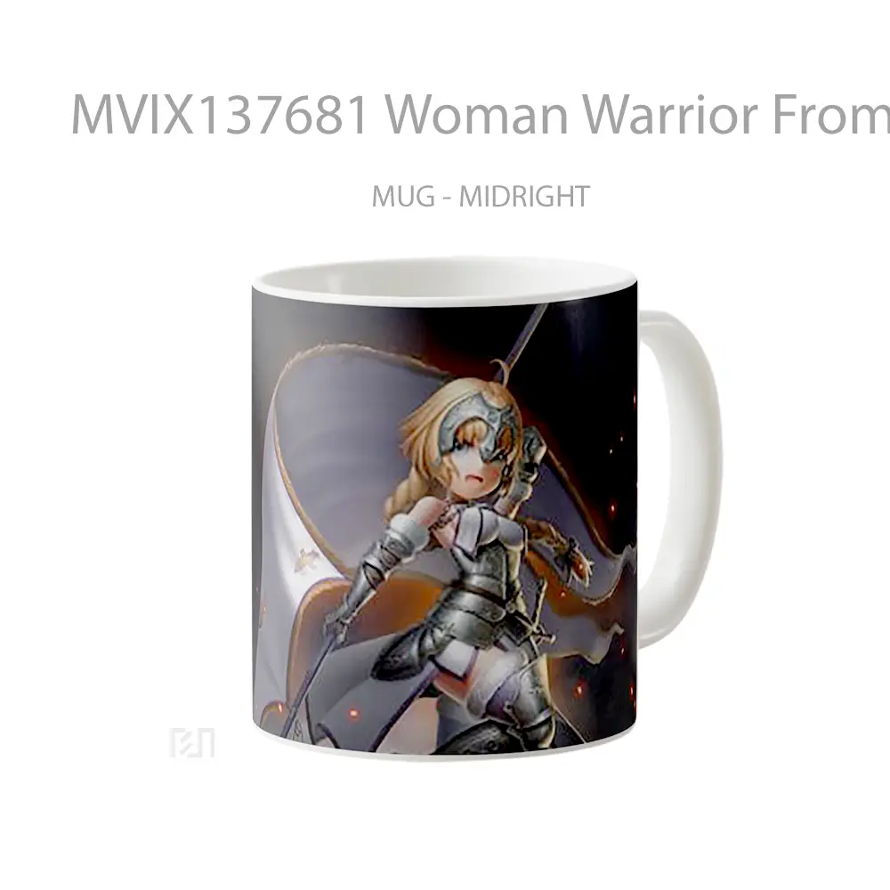 Mug Woman Warrior From Fate Grand Order Gelas Keramik Unik - All-side / Desain