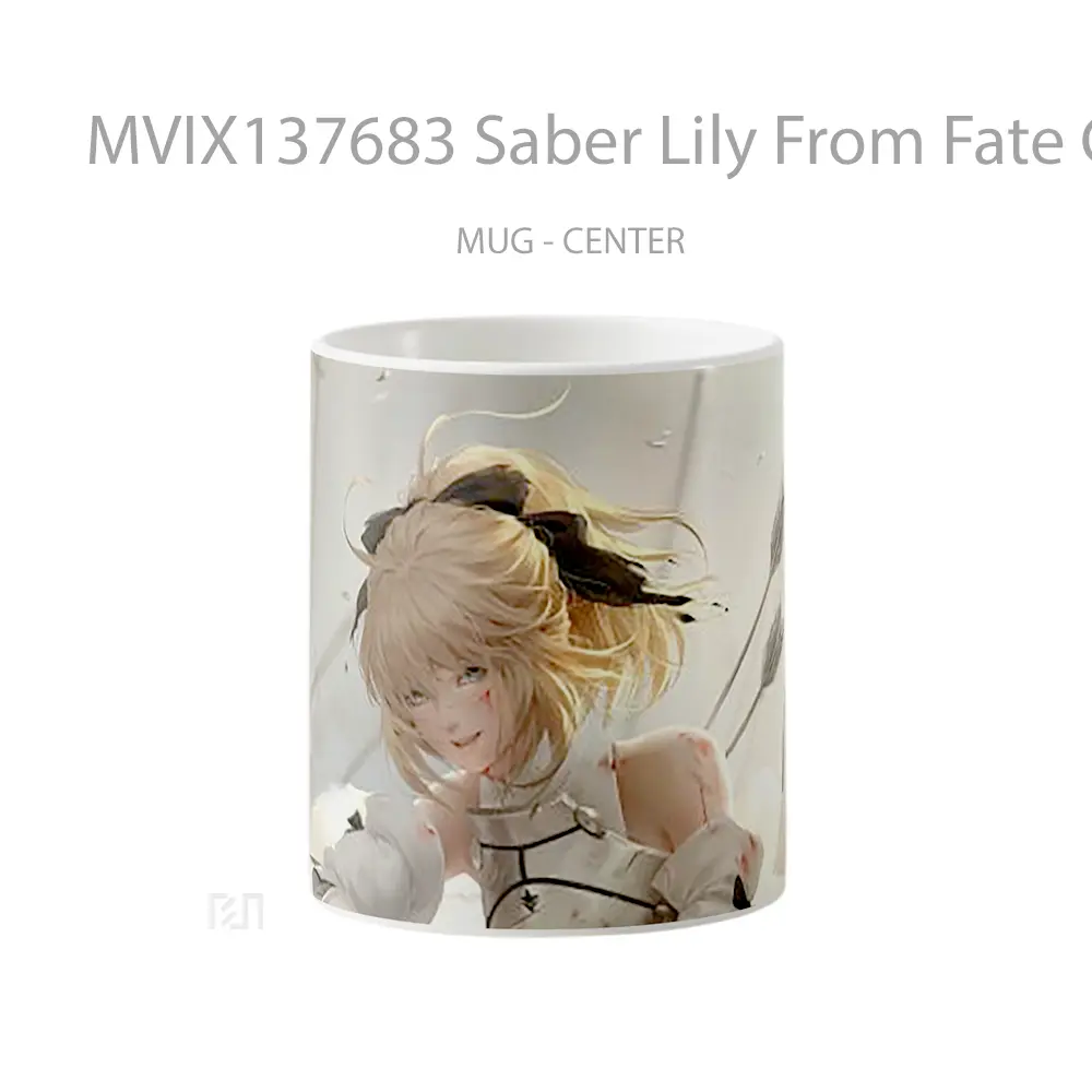 Mug Saber Lily From Fate Grand Order Gelas Keramik Unik