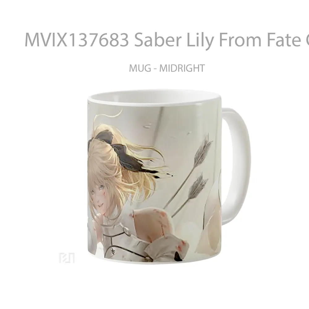 Mug Saber Lily From Fate Grand Order Gelas Keramik Unik - All-side / Desain